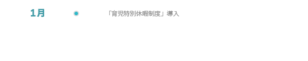 「育児特別休暇制度」導入